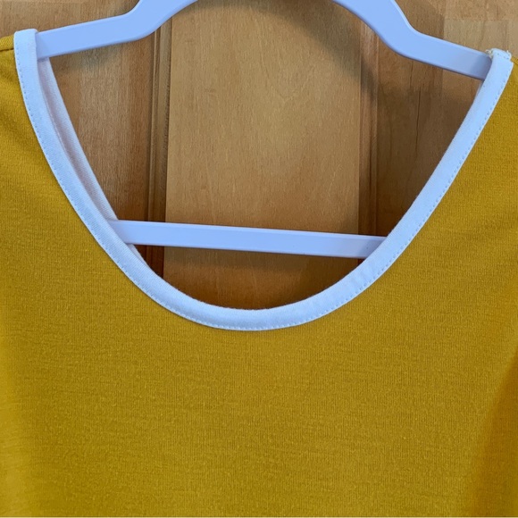 (K250) NWT Wonder Nation Girls XL (14-16) Mustard w/white Trim Romper - Picture 2 of 9